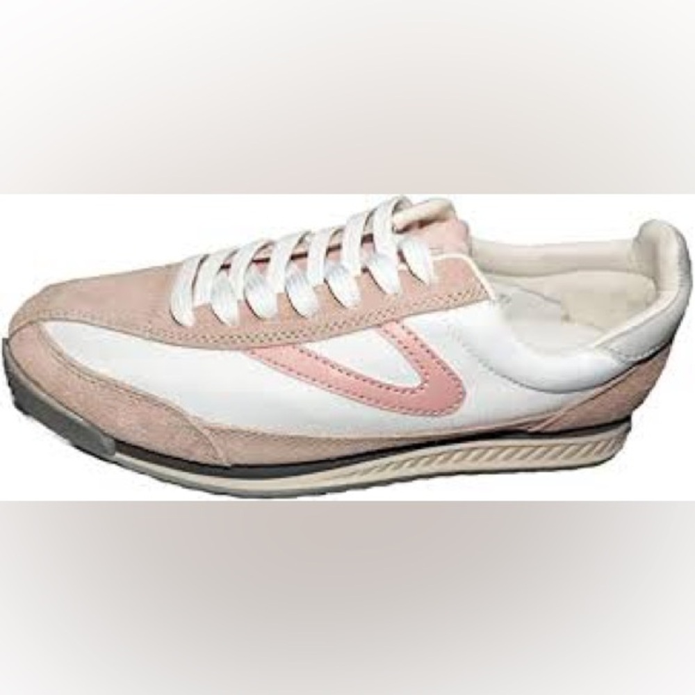 Women's Pink and White Sneakers